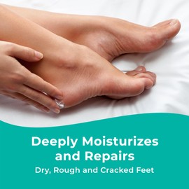 RICHENNA EZ Foot Care Cream - Advanced Exfoliating Urea Foot Cream for Dry Cracked Heels and Feet | 14 Natural Ingredients | Repairs, Hydrates and Smoothens Dry Cracked Feet - 100ml /3.38 fl. oz