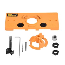 35 mm Hinge Gauge, Hinge Drilling Template, Hidden Hinge Hole Saw Jig, Drilling Device, for Wooden Doors, Windows, Concealed Cabinet Door Hinges