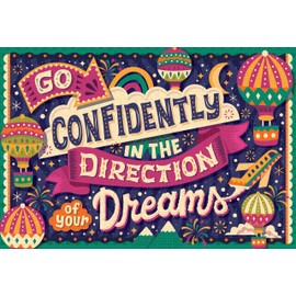 Goliath Risa Rodil: Direction of Your Dreams 1000-Piece Puzzle with Poster - Completed Size 26.75 x 18.26 Inches - Ages 12 and Up