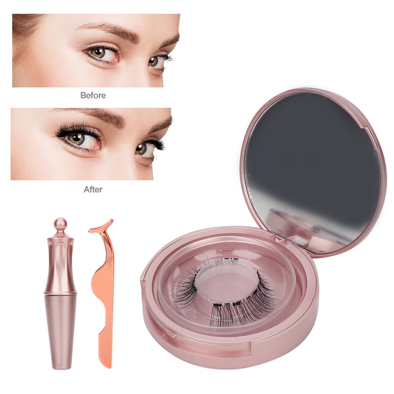 Magnetic Liquid Eyeliner Natural False Eyelashes Kit Magnet Fake Eyelashes