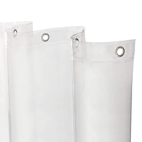 Kenney KN61443PK2 Medium Weight 5 Gauge Waterproof PEVA Shower Curtain
