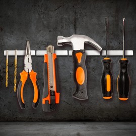 LOVIMAG Magnets with Adhesive Backing, Magnet Strips Heavy Duty, Flat Magnets for Whiteboard, Craft, Fridge, Office, Kitchen, Science - 60 x 10 x 3mm, Pack of 5