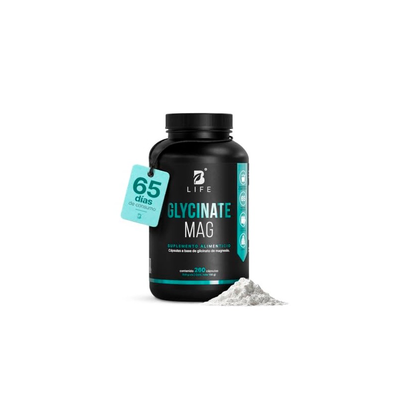 B Life Glicinato de Magnesio Puro 260 cápsulas