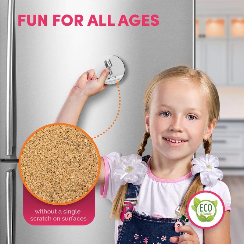 1 x Round MDF Magnet - Microphone Radio Broadcast 37236