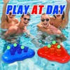 mishunyus 20 Pcs Glow Pool Pong Games,Light Up Floating Pool