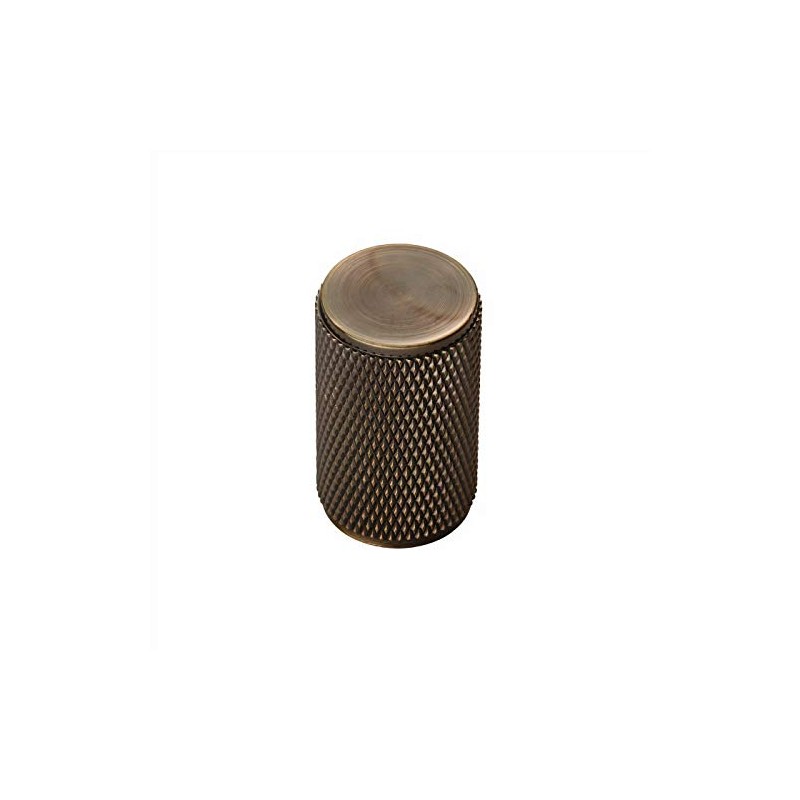 Carlisle Brass Knurled Cupboard Knob, Antique Brass, FTD702