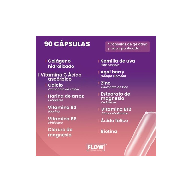 Vitaminas para Mujer - 90 Cápsulas de 500 mg -
