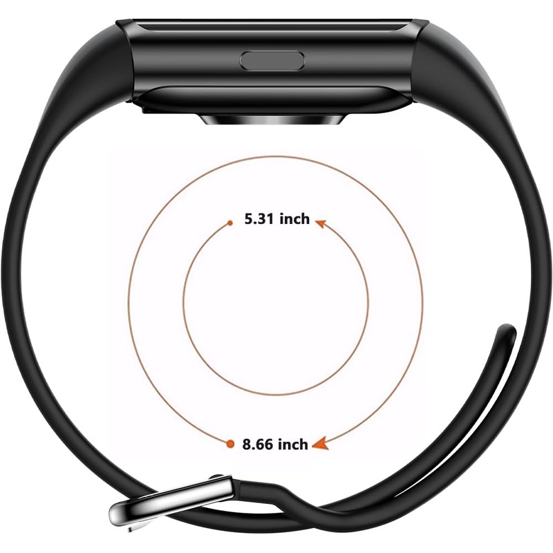 FITVII Silicone Watch Band Compatible FINO 2 Fitness Tracker, Quick