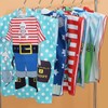 Kids Hooded Beach Robe Cape Bath Towel Microfiber Printed Beach Towel Windproof Thick Towel Shawl for Elementary Schoolers 60*120/Rabbit 4ea