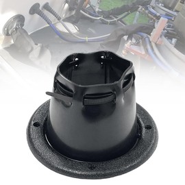 Marine Cable Boot - Boat Transom Steering Wires Boot Protect Fuel Lines (Black, 4 2/5" ID)