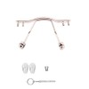 Silver Metal Replacement Nose Bridge Eyeglass Pads Pieces Screw and