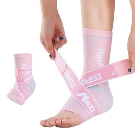Ankle Support, Fixed [Band Pressure/Soft Fabric] Ankle Support, For Sports, Foot Support, Achilles Tendon Support, Antibacterial, Deodorization, Breathable, Stretchable, Heel Support, For Running