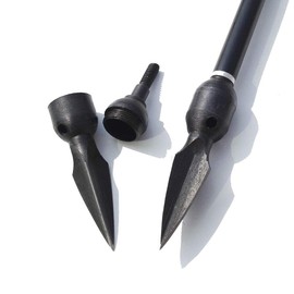 HNZMDY Traditional Metal Broadheads Screw in Archery Whistle Arrow Tips Points Replacement Hunting Arrow Tips for Hunting Shooting 6 Pack