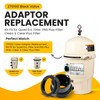 2 Pack 270100 Black Pool Valve Adaptor Replacement Kit Fit