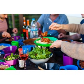 Lifeventure Ellipse Plastic Plate For Camping, Travel & Outdoor - Green