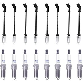 TICANEE 2014-2022 Spark Plugs and Wires for Chevy 5.3 4.8L 6.0 6.2 LS V8, 41 114 Spark Plugs Compatible with Silverado Tahoe Avalanche GMC Yukon Sierra 12622441
