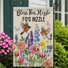 ZUYOENCO Funny Garden Flag 12x18 Double Sided - Bless This