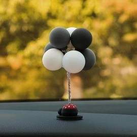 Decorating car dashboard doll balloons / 차량용 대시보드 인형 풍선 꾸미기
