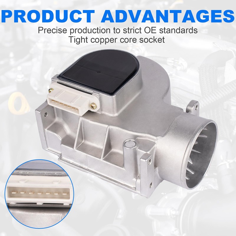 Yeoflagtrade 22250-65010 Mass Air Flow Sensor MAF Sensor for Toyota