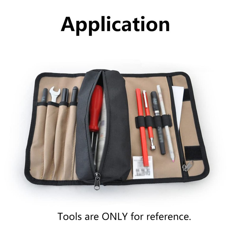 Tool Roll Bag, Tool Roll-Up Case, 600D Oxford Fabric Portable