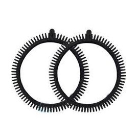 The Pool Cleaner Black Tires (2 in Package) Super Hump Front Tires Concrete Limited Edition