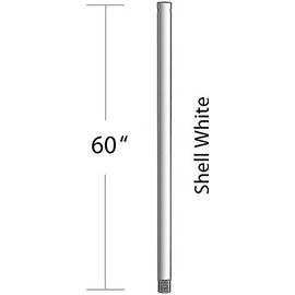 Minka-Aire 60 Inch Ceiling Fan Downrod - Shell White - DR560-SWH