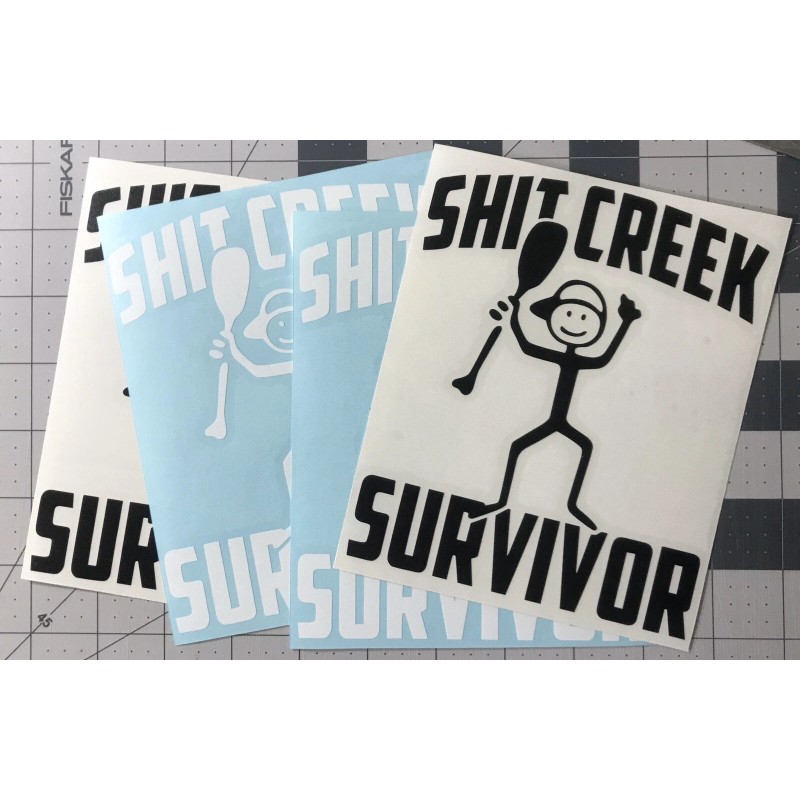 Egl Sh** CREEK SURVIVOR oval decals 6” FREE SHIPPING