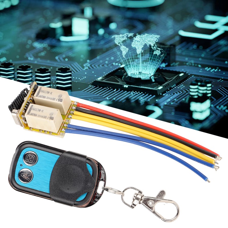 Mini RF 2CH Relay Switch 433MHz DC3.7‑12V Wireless Relay Transmitter