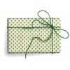 Green Fleur-de-lis Italian Wrapping Paper, Folded