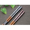 Ishida Chopsticks, Made in Japan, Black/Red Body Size: Chopsticks: 9.1