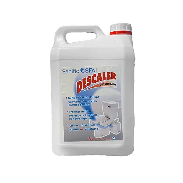 SANIFLO Descaler - Phosphoric Acid - Septic Tank Safe - 5 Liters