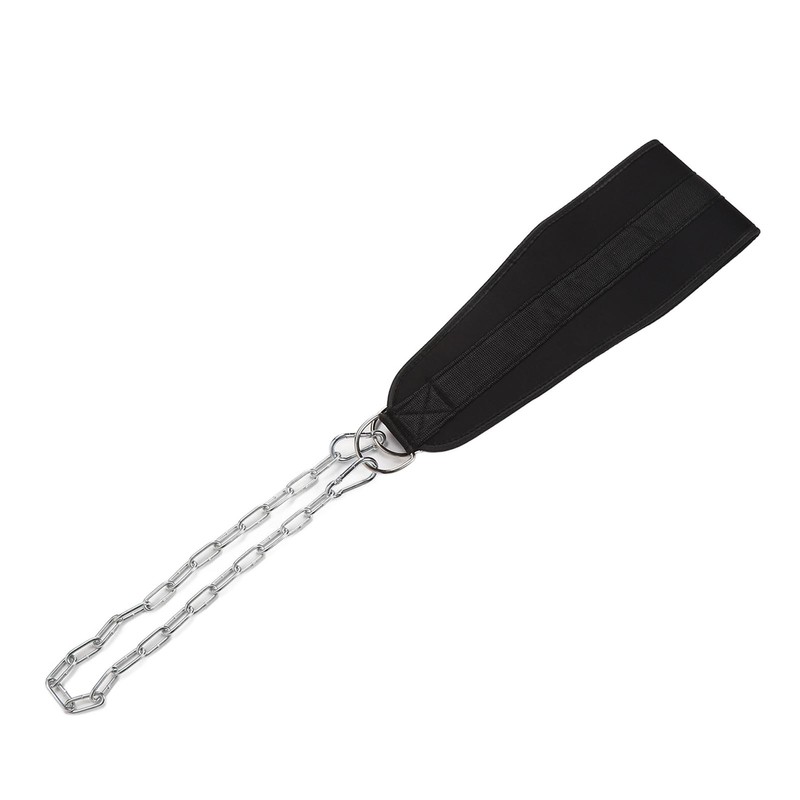 Weighted Dip Belt Adjust Chain Nylon Strap Strength Training Weightlifting