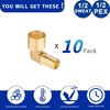 (10 Pack) Lidertik Copper to Pex Fittings 1/2 inch Elbow,
