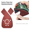 MFBJXC 50PCS Mouse Sander Sandpaper with Extra 2 Tips for