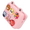 Kids Single Shoulder Camera Bag DIY Cartoon Decors Shock Absorbing