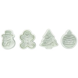 cotta 87329 Die Cutters (Gingerman Set of 4) White 2.1, 2.0, 2.2, 2.0, 2.0, 2.0 inches (5.2 cm), 2.0 inches (5.2 cm), 2.0 inches (5.2 cm)