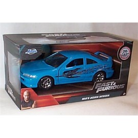 Jada FAST & FURI0US mia's acura integra blue car 1:32 scale diecast model