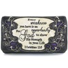 Zelris Bible Verse Corinthians 12:9 God Women Crossbody Trifold Wallet