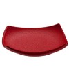 Ceramic Tea Holder (Square, Crimson), W 3.5 x H 0.8
