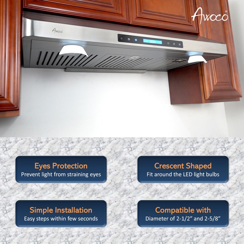 Awoco ON-E01-32 LED Light Bulbs Replacement for Range Hoods -