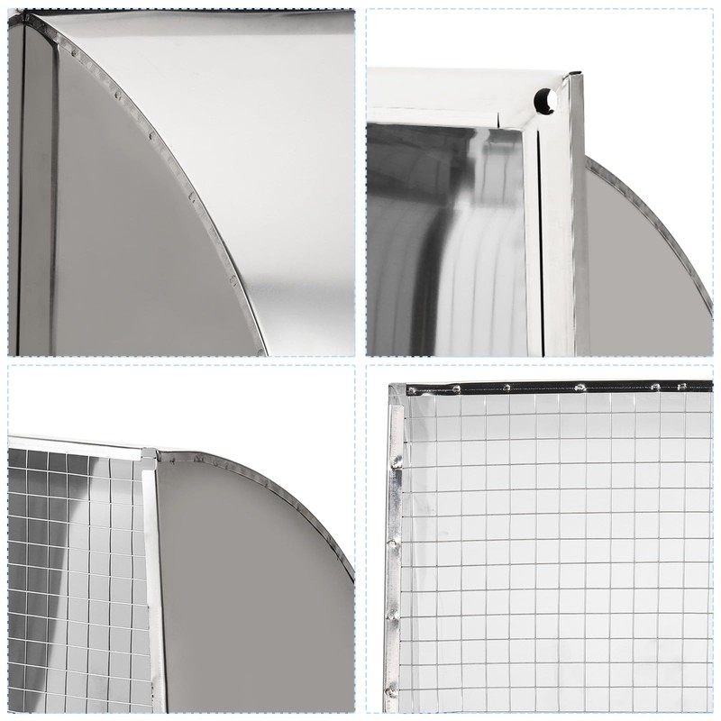 PATIKIL 12"x12" Wall Vent Cover, Exterior Dryer Vent Outlet Grille