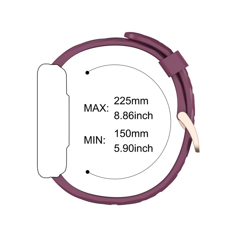 RUIMEN Replacement Strap Compatible with Smart Watch D1 (Purple)