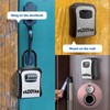 Vazioyar Key Lock Box for Outside, Portable Waterproof Wall Mounted