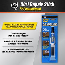 DAP Plastic Wood 3 in 1 Repair Stick, Black (7079804092)