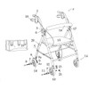 Drive Replacement Parts for Rollator Model 726, R726, (12. Fork