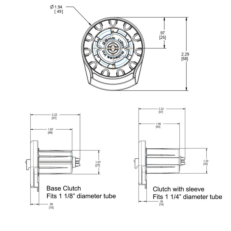 Rollease Skyline SL10 Roller Shade Clutch White
