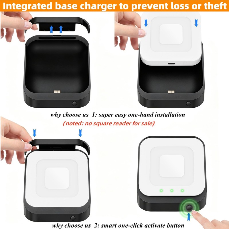 Square Dock for Square Reader 2nd Generation, Holder Stand for