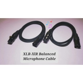 Unbranded 2-PCS XLR Male to Female Balanced 3-Pin Microphone Cable High Quality