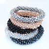 Crystal Cluster Bracelet and Ponytail Holder / Hair Tie /