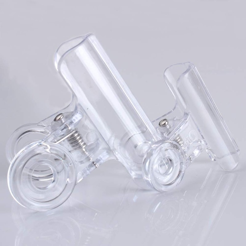 Z ZICOME 30 Pack Plastic Clear Clips Clamps, 1-1/2 Inch